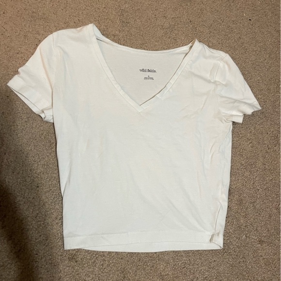 Wild fable white short sleeve cropped t-Shirt size Small - Picture 7 of 7
